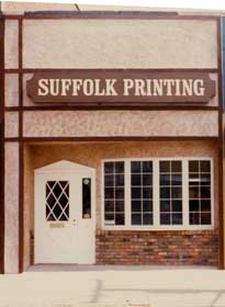 Suffolk Printing's old storefront